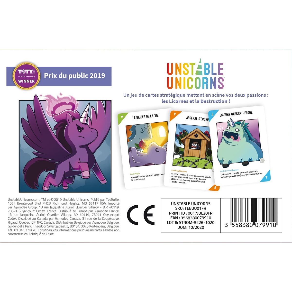 Sällskapsspel Asmodee Unstable Unicorns 10 x 4 x 15 cm - 3