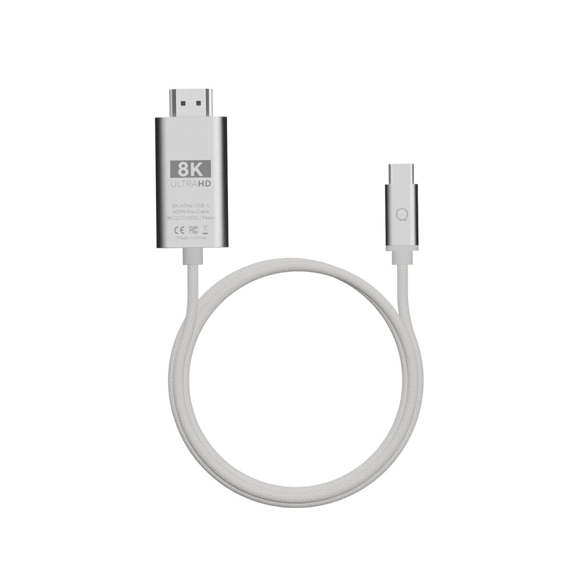USB-kabel Linq Byelements LQCCH200 Grå 2 m