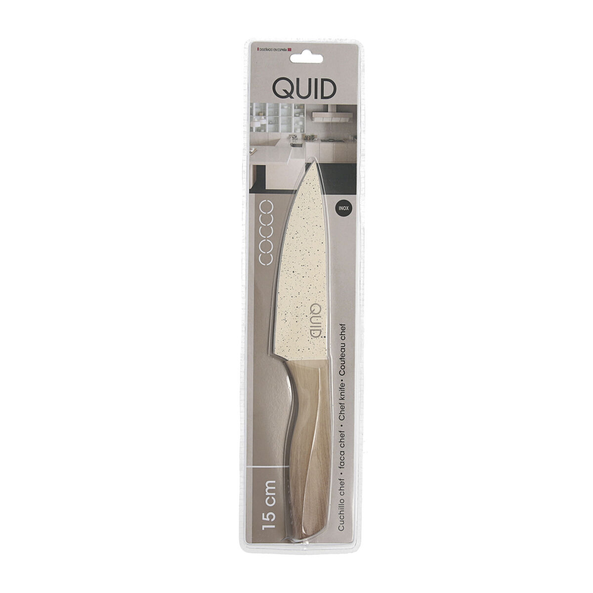 Kockskniv Quid Cocco Brun Metall 15 cm (Pack 12x) - 3