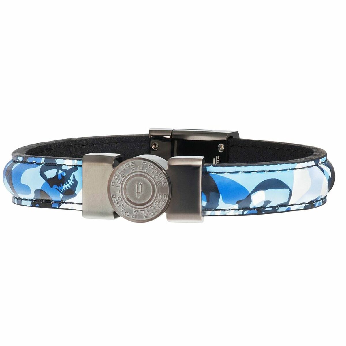 Herrarmband Police PJ25556BLU03L Läder 21 cm