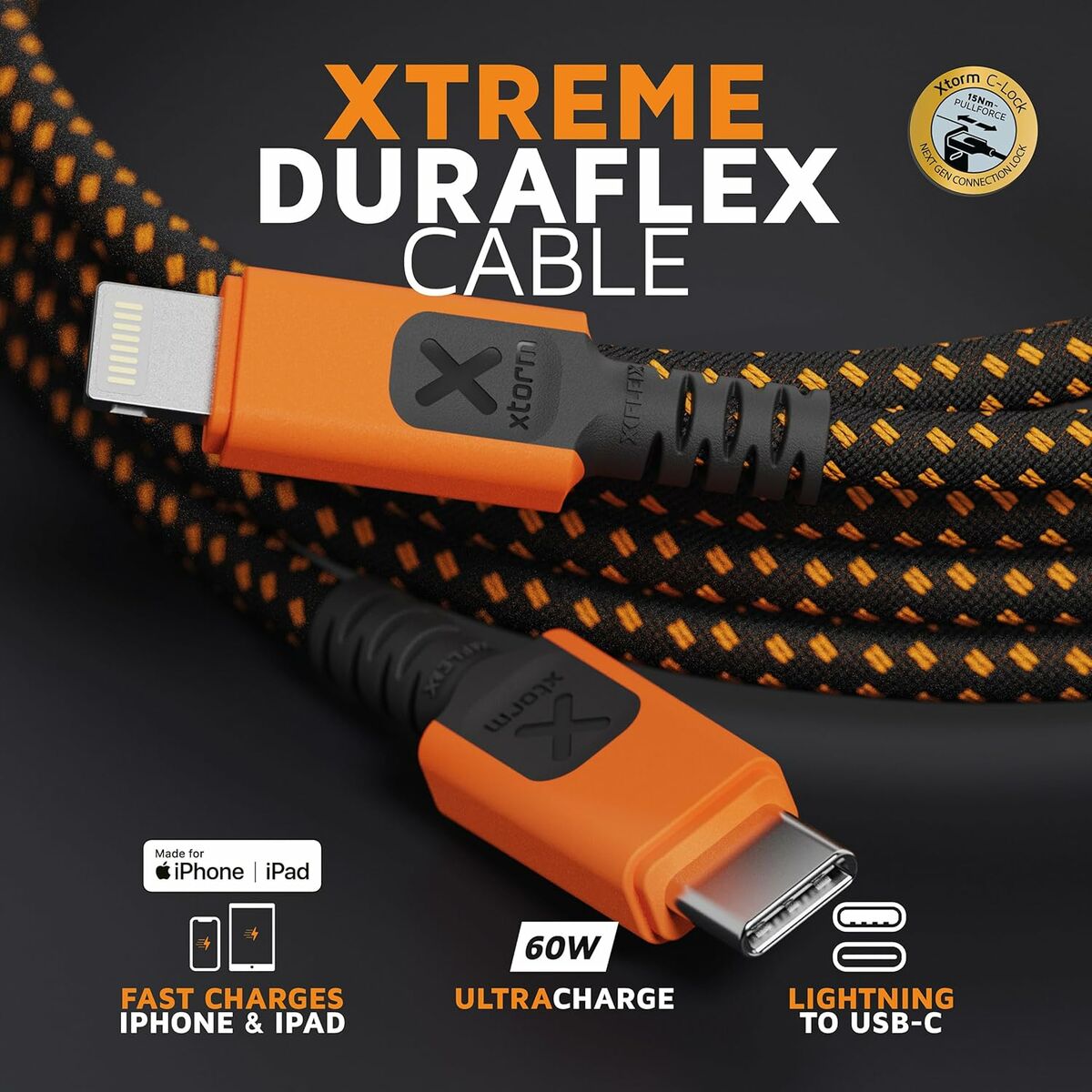 USB-kabel Xtorm CXX2002 Orange - 2