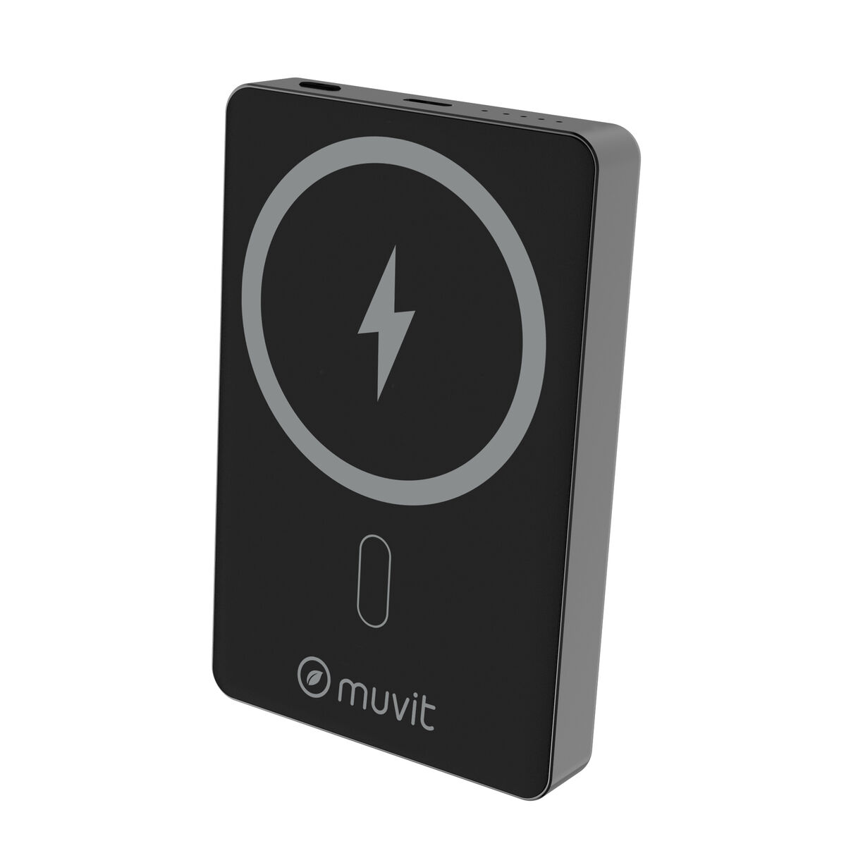 Powerbank Muvit for Change Svart Aluminium 10000 mAh