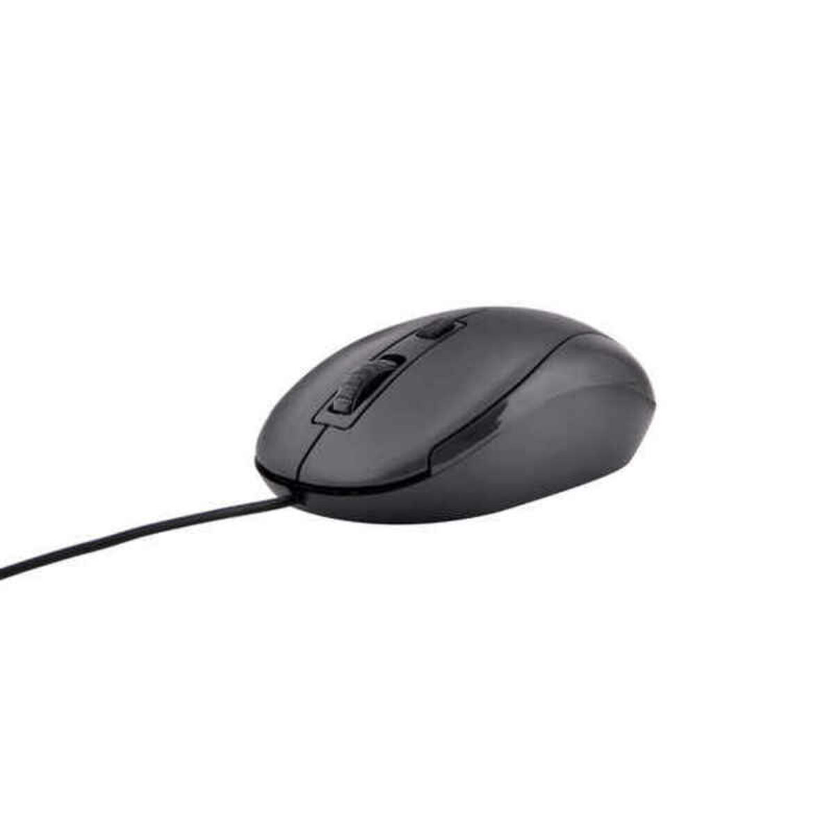 Optisk Mus med Sladd Bluestork M-W-OFF10 Svart 1200 DPI
