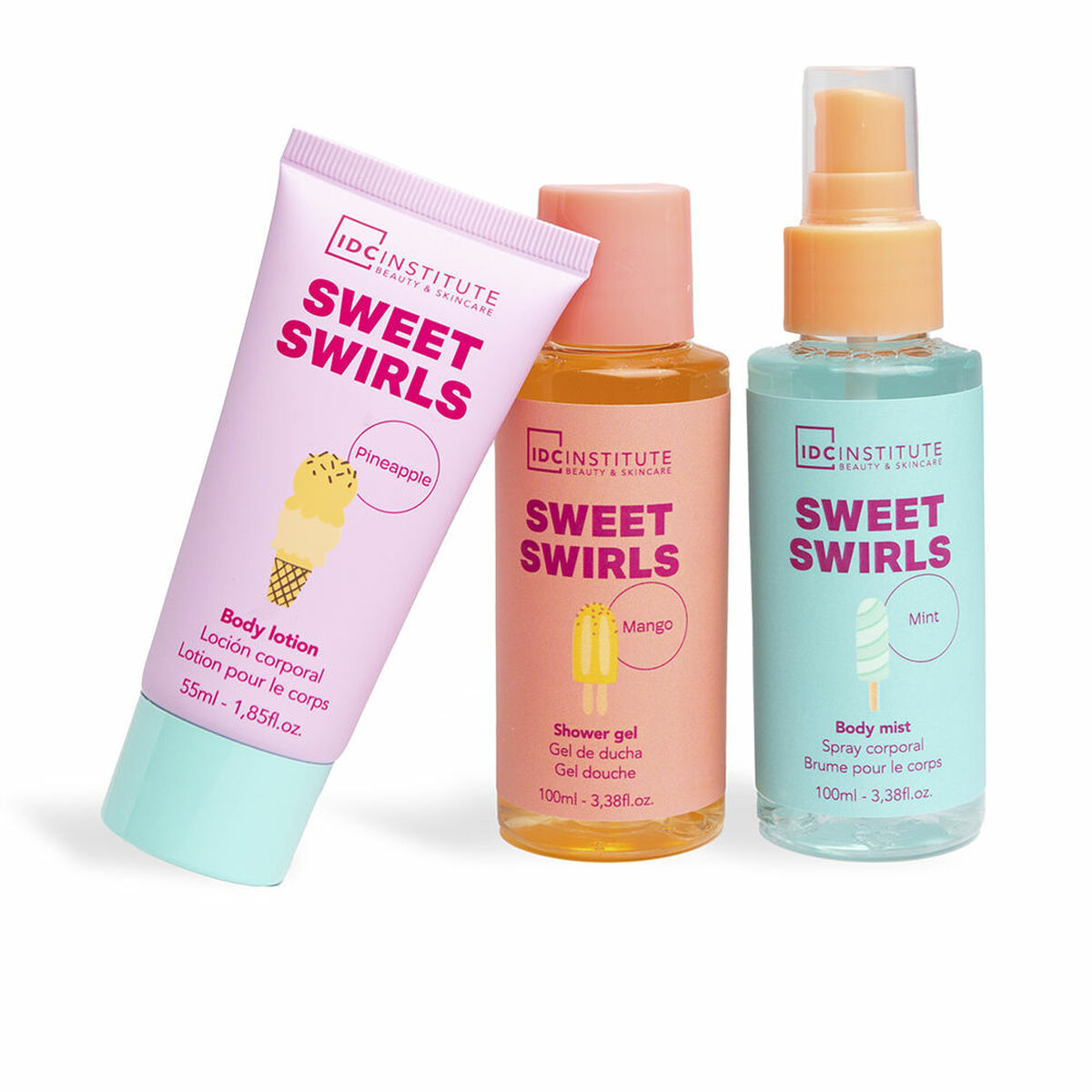 Kosmetikset Damer IDC Institute SWEET SWIRLS 4 Delar