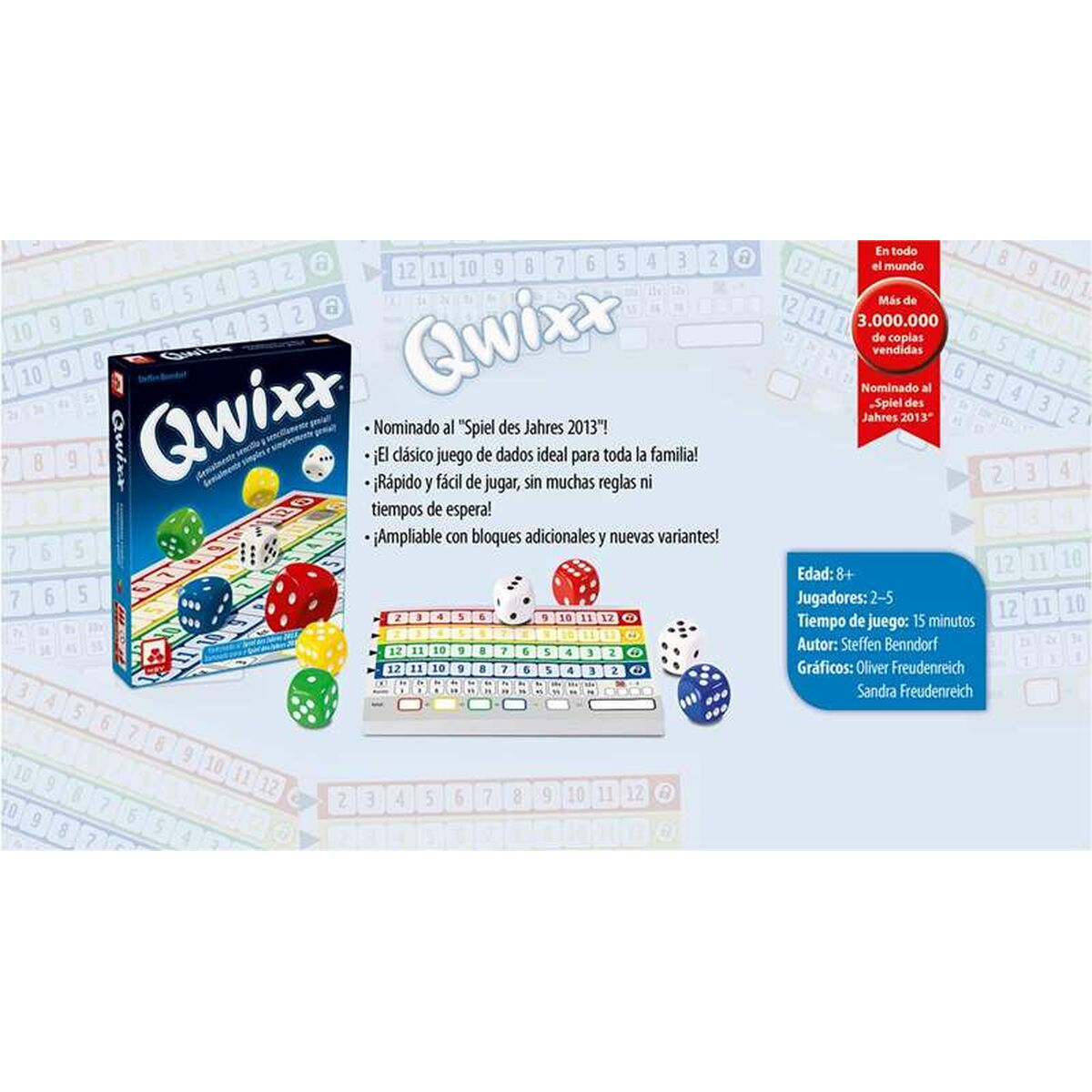 Utbildningsspel Fournier Qwixx - 2