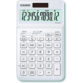 Kalkylator Casio JW-200SC-WE Vit Plast