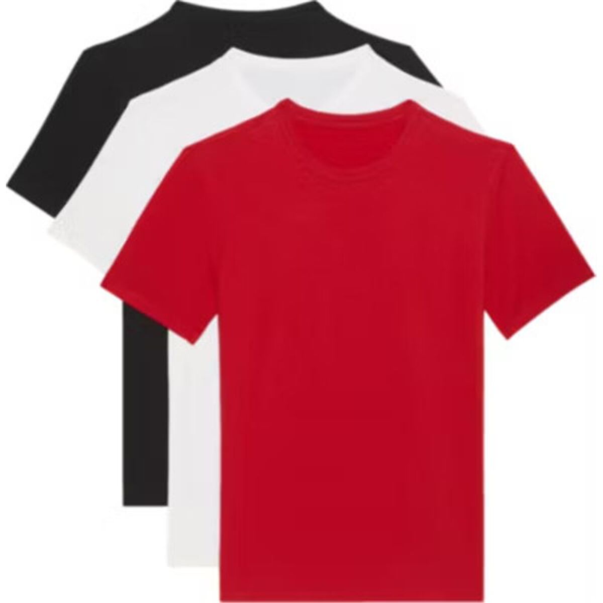 T-shirt med kortärm Herr Calvin Klein Röd 3 Delar