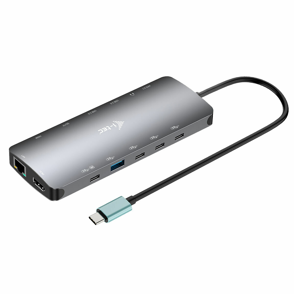 USB-HUB i-Tec C31NANOTRIPLEDOCKPD Grå