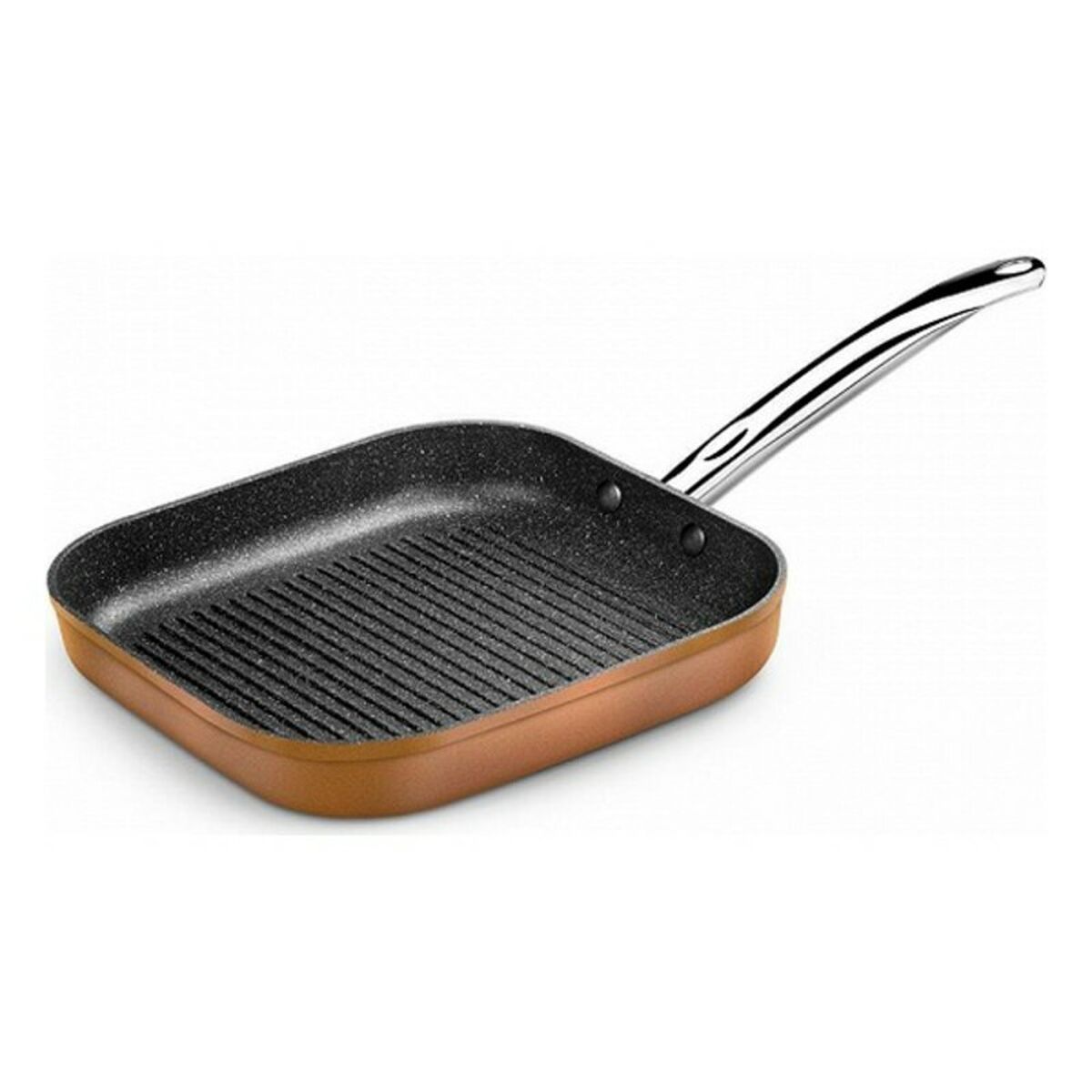 Räfflad stekpanna Monix M740030 Grill 28 cm Smitt aluminium (4 Delar) (4 antal)