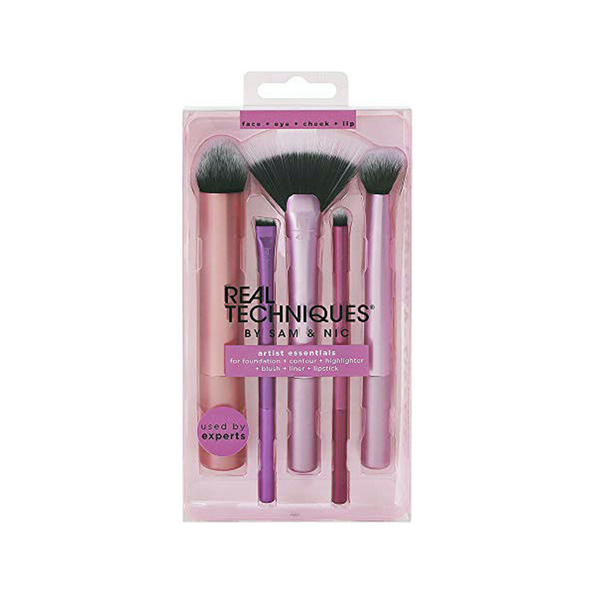 Sminkborstar, set Artist Essentials Real Techniques Artist Essentials (5 pcs) 5 Delar (5 antal)