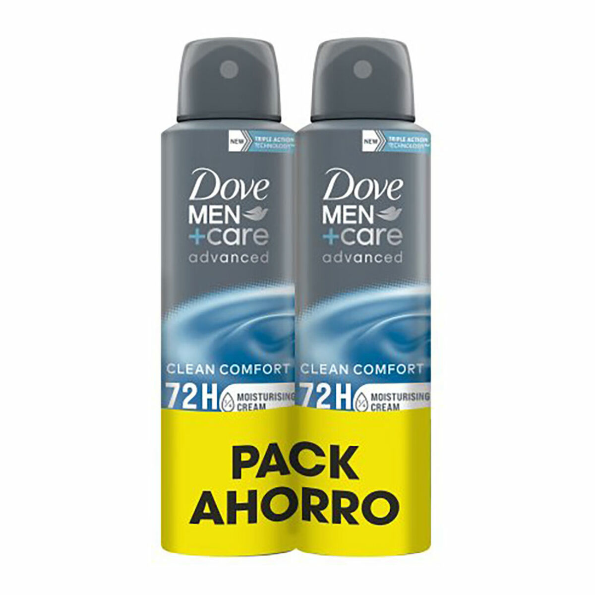 Deodorantspray Dove men clean confort 150 ml Friskt Män 2 Delar (2 antal)