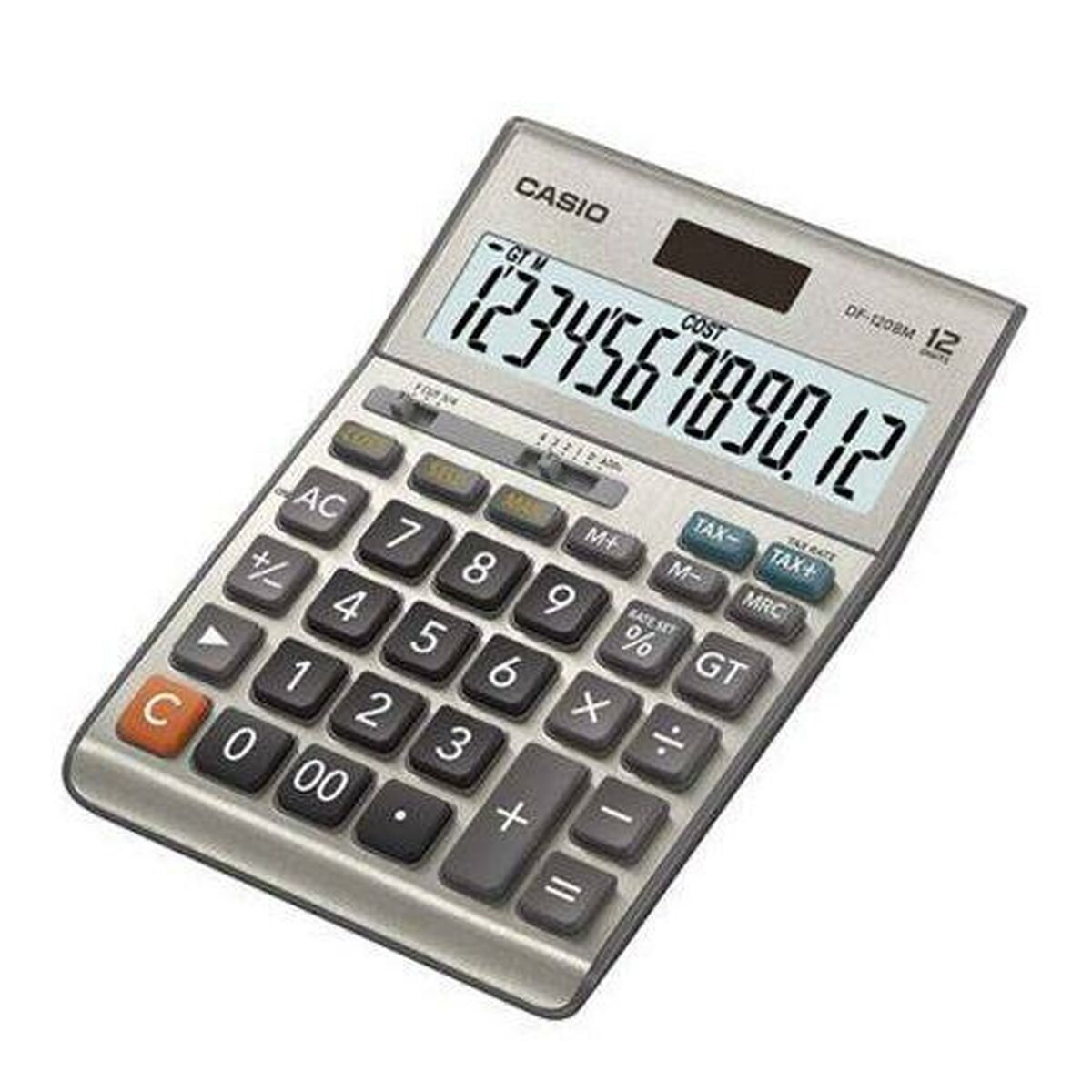 Kalkylator Casio DF-120BM Grå Plast