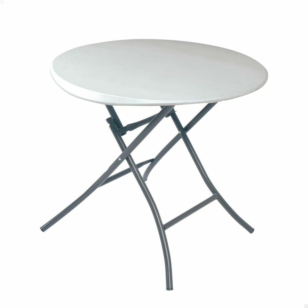 Fällbord Lifetime Vit Rund Stål Plast 83 x 73,5 cm