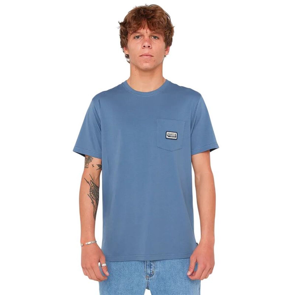 T-shirt med kortärm Herr Rip Curl Sportline Badge Ss Tee Indigo