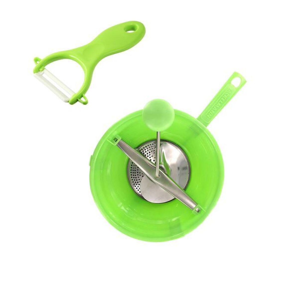 Grönsaksskalare och -strimlare Fackelmann Vert Keramik Rostfritt stål Plast 20 x 40 x 30 cm 2 Delar