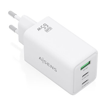Väggladdare Aisens ASCH-65W3P072-W Vit