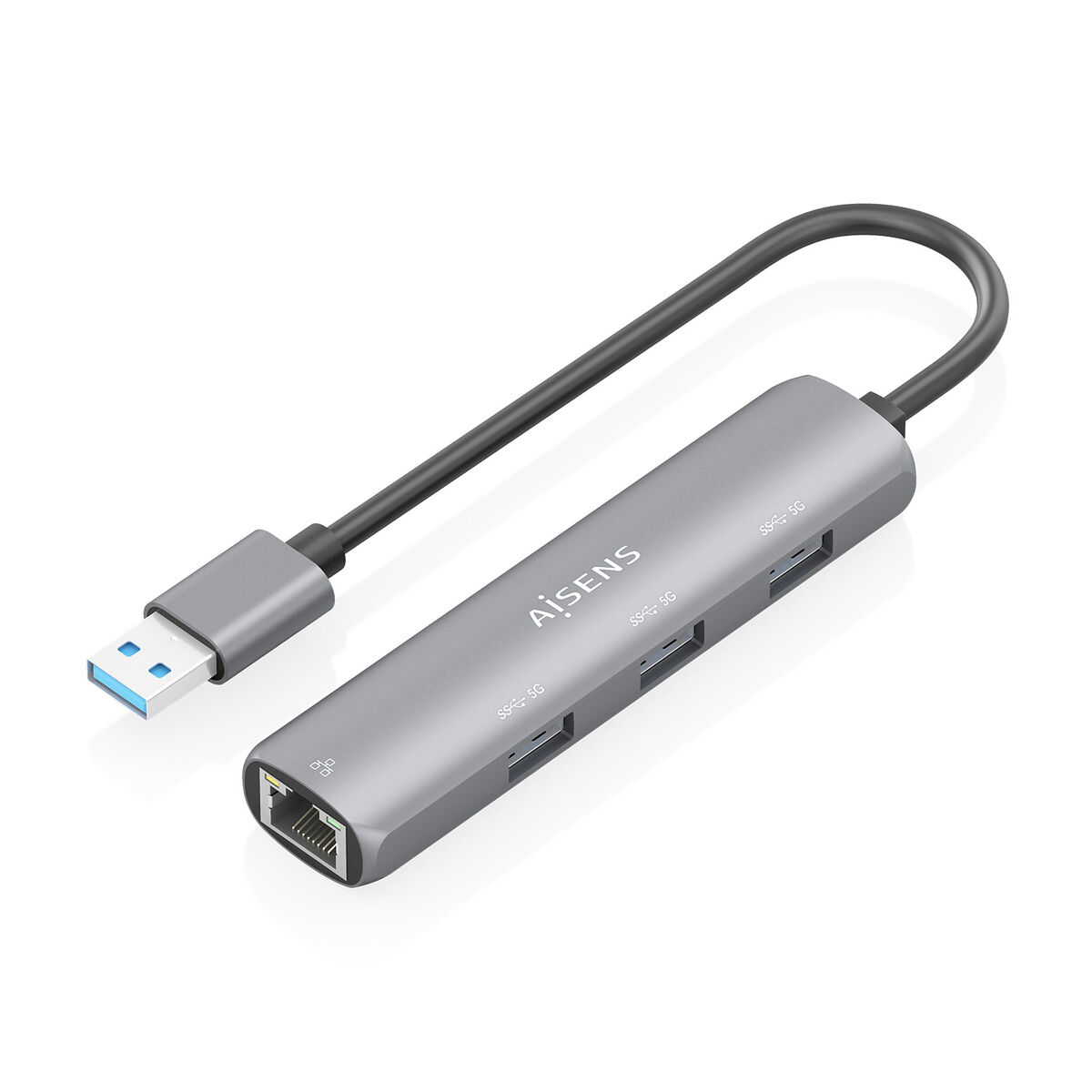 USB-HUB Aisens ASUC-4P034-GR Grå