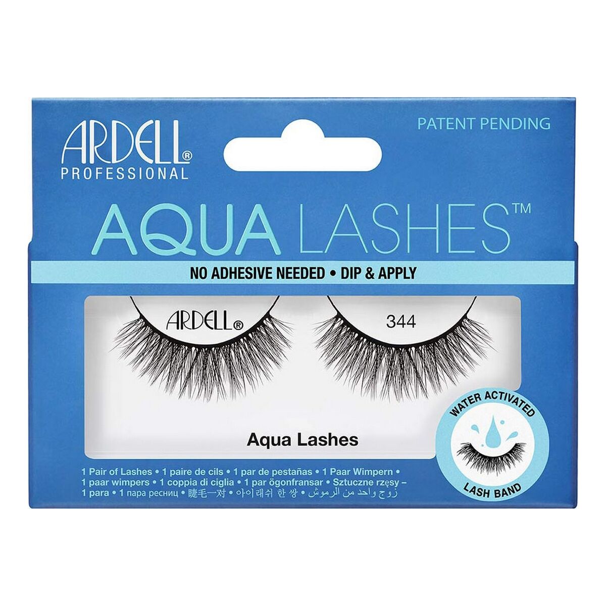 Fejka ögonfransar Aqua Lashes Ardell 63405 Nº 344 (1 antal) - 2