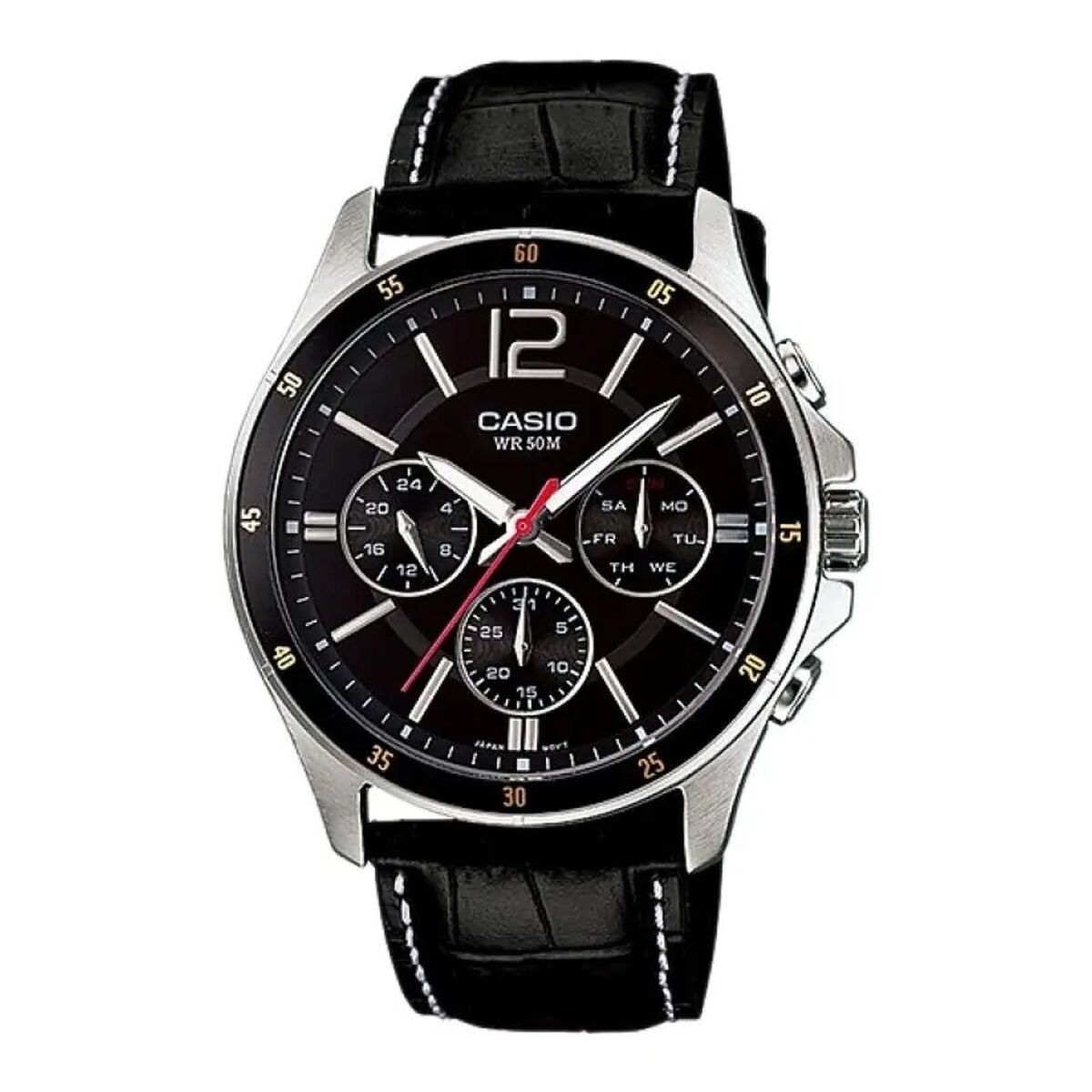 Herrklocka Casio ENTICER GENT Svart (Ø 43 mm) (Ø 43,5 mm)