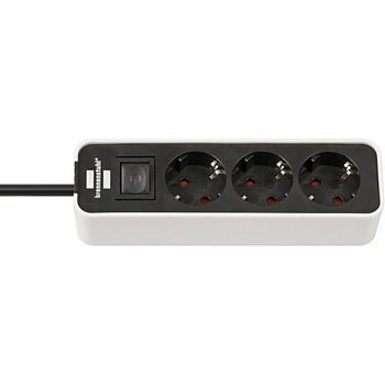 Ellist 3 Tomas-uttag med brytare Brennenstuhl Ecolor 3600 W (1,5 m)