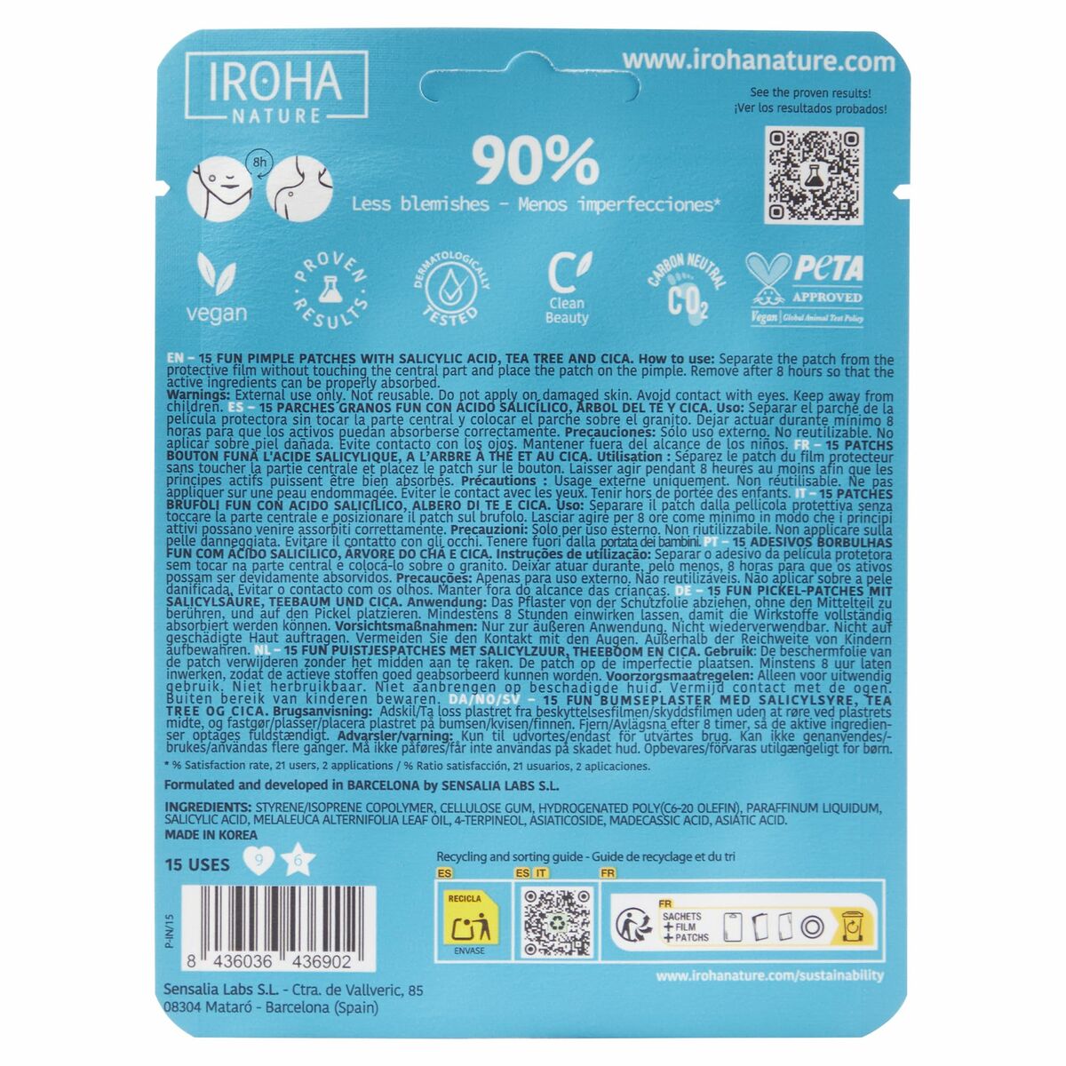 Ansiktsfläckar Iroha FUN SOS GRANOS 15 antal - 3