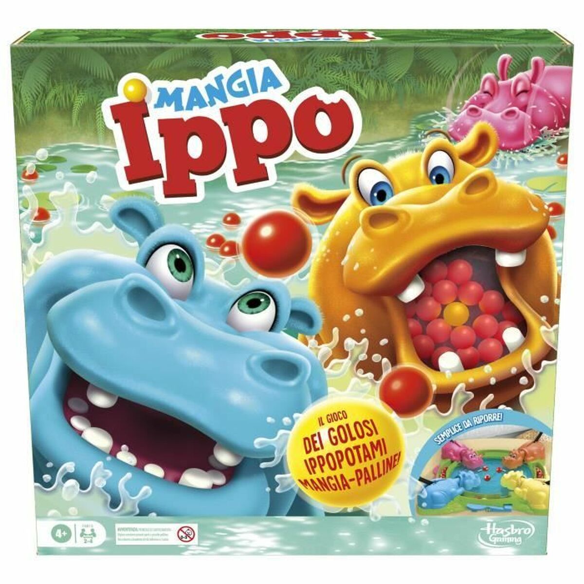 Sällskapsspel Hasbro Mangia Ippo 30 x 7 x 30 cm 10 x 45 x 45 cm