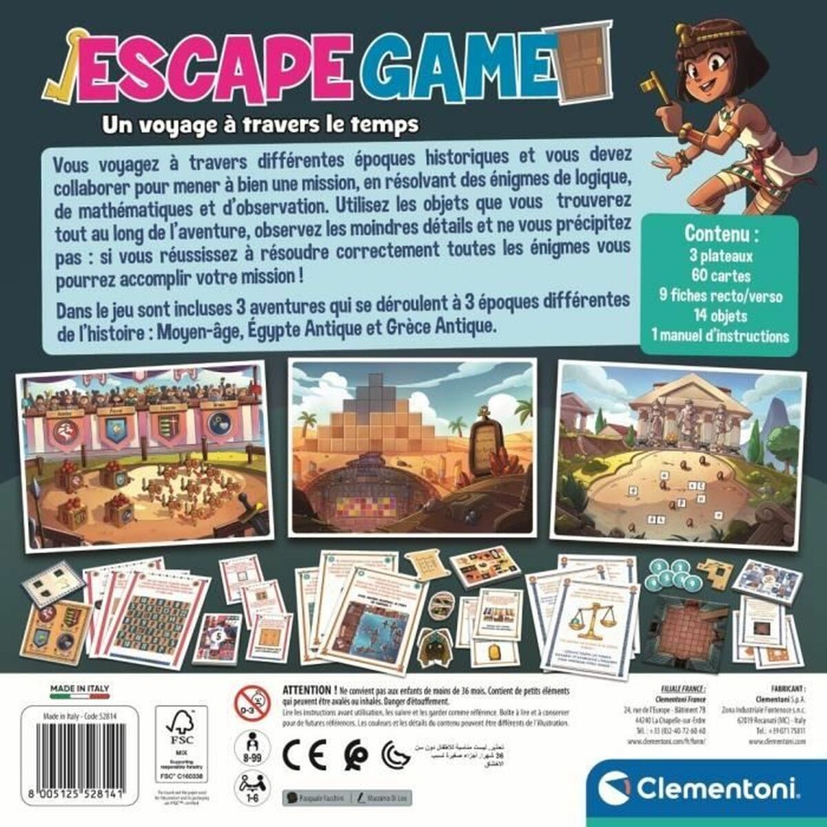 Sällskapsspel Clementoni Escape Room 30 x 6 x 30 cm - 3