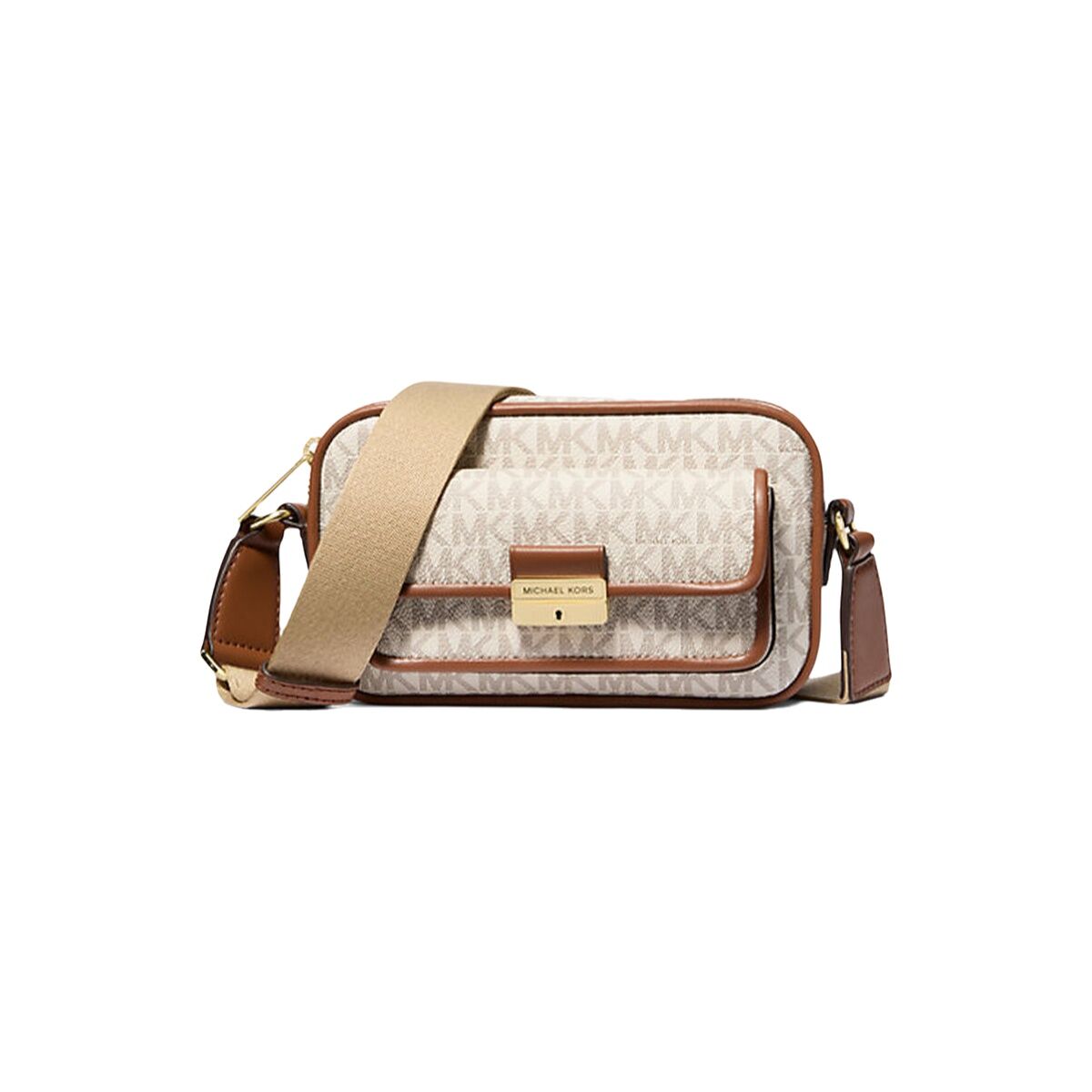 Axelväska Michael Kors MIRELLA Beige 20 x 12 x 5 cm