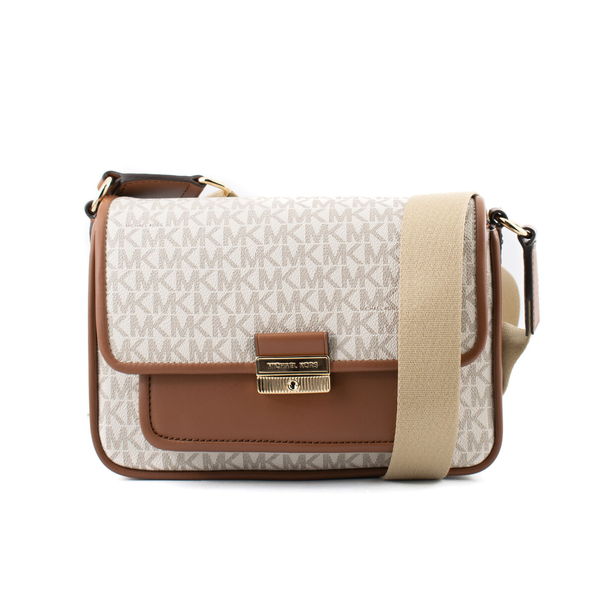 Axelväska Michael Kors Bradshaw Beige 24 x 17 x 10 cm