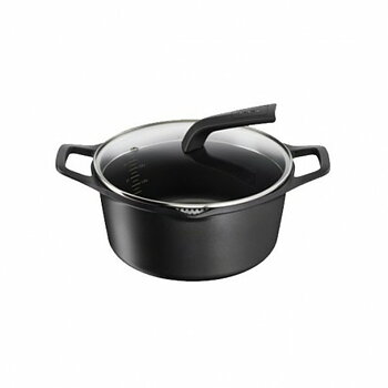 Kastrull med lock Tefal ROBUSTO E24944 Svart