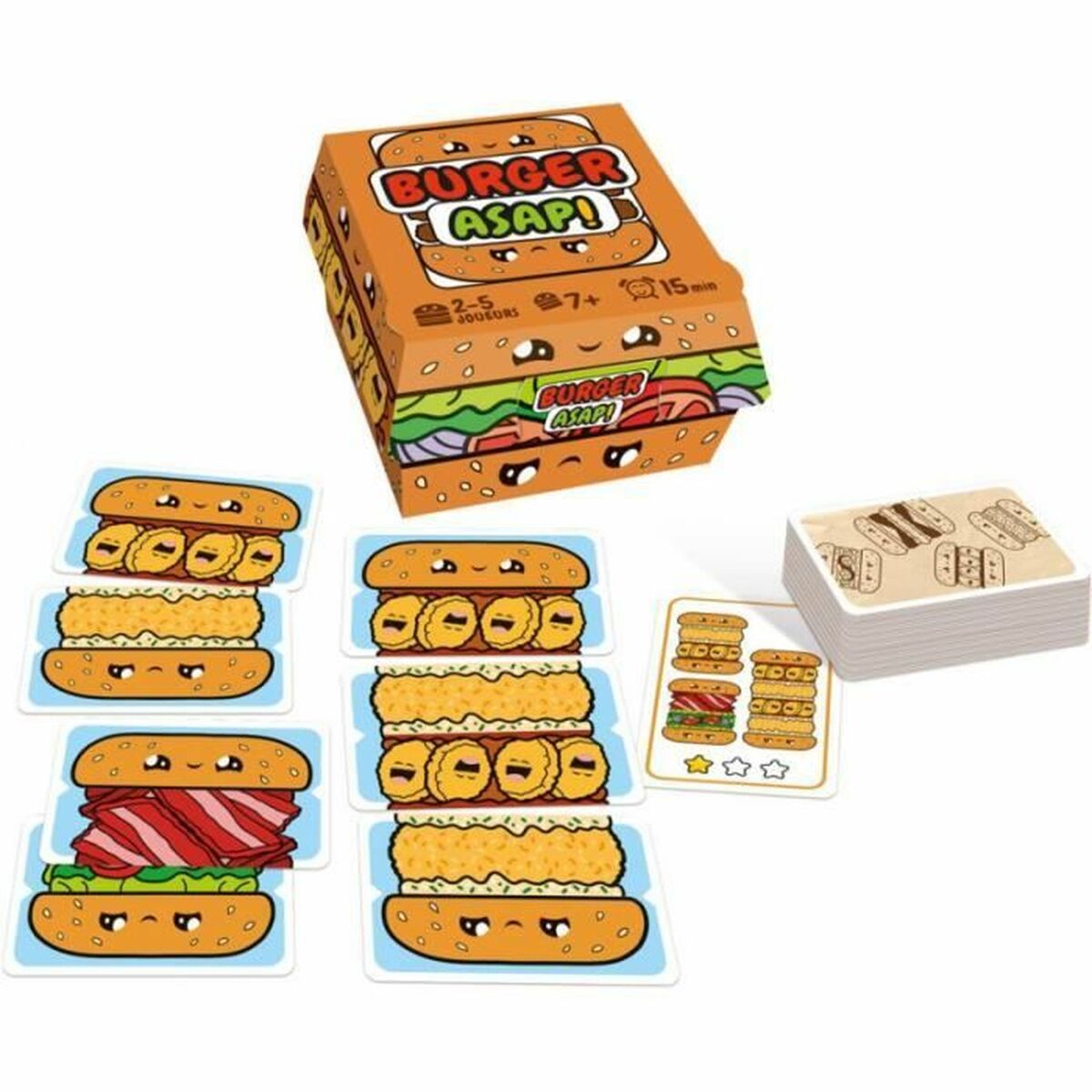 Sällskapsspel Asmodee Burger ASAP 12 x 7 x 13 cm - 2