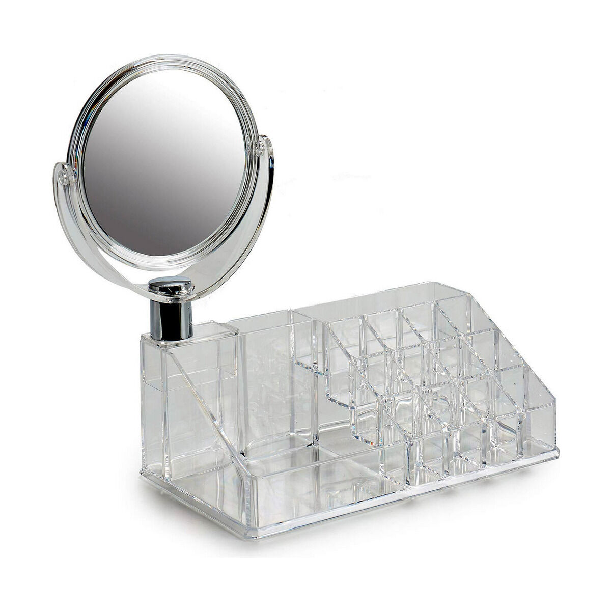 Sminkorganisatören Berilo Transparent Glas 22,3 x 8 x 12,8 cm 22,5 x 8 x 12,5 cm