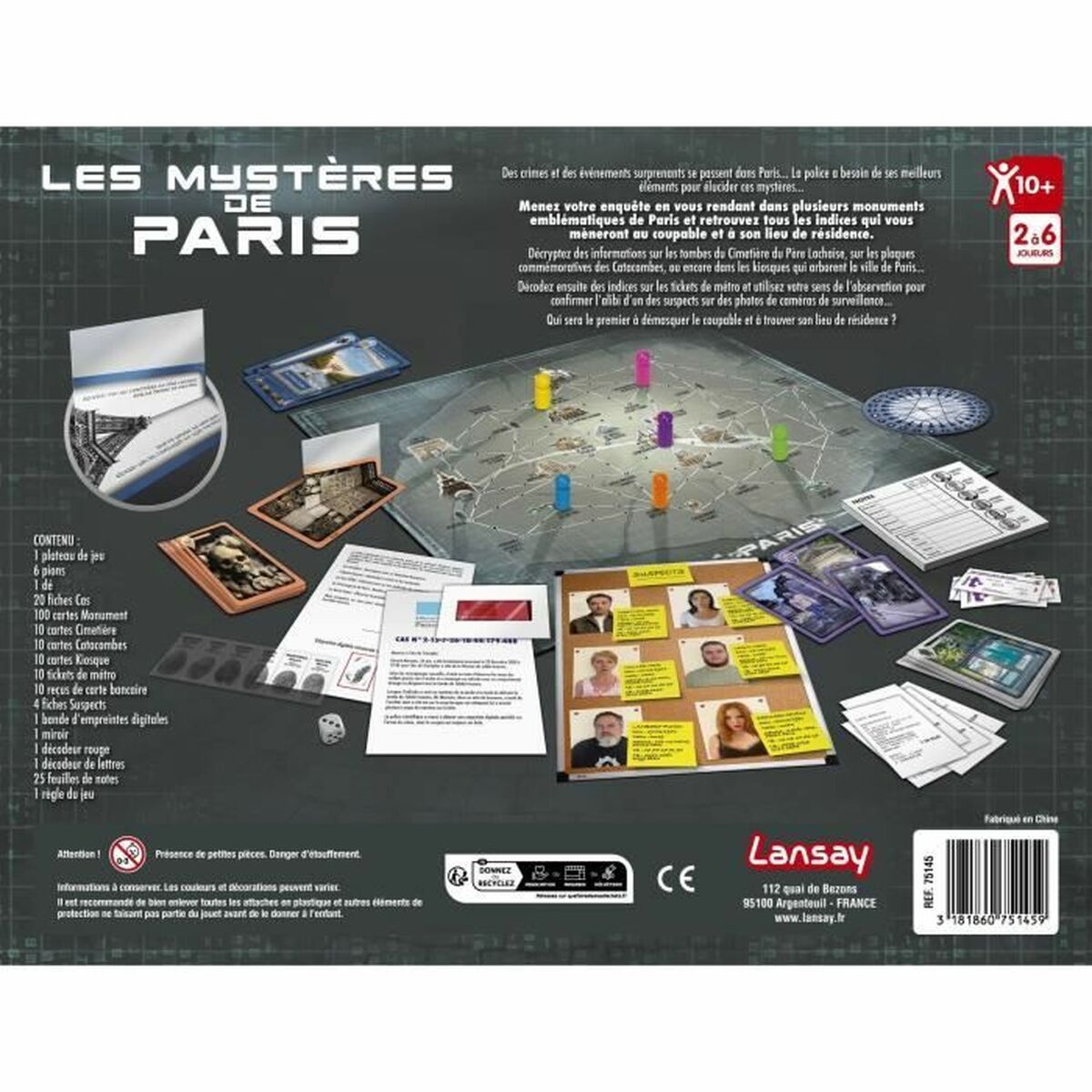 Sällskapsspel Lansay Les Mystères De Paris - 2