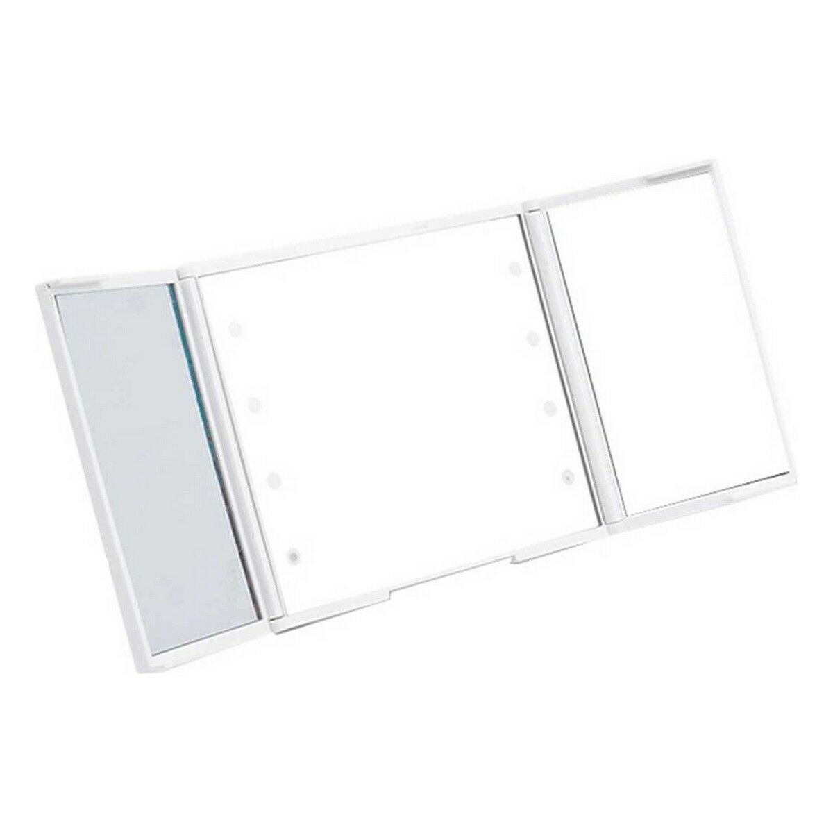 Fickspegel Berilo Vit ABS 1,5 x 9,5 x 11,5 cm LED Ljus (12 antal) - 2
