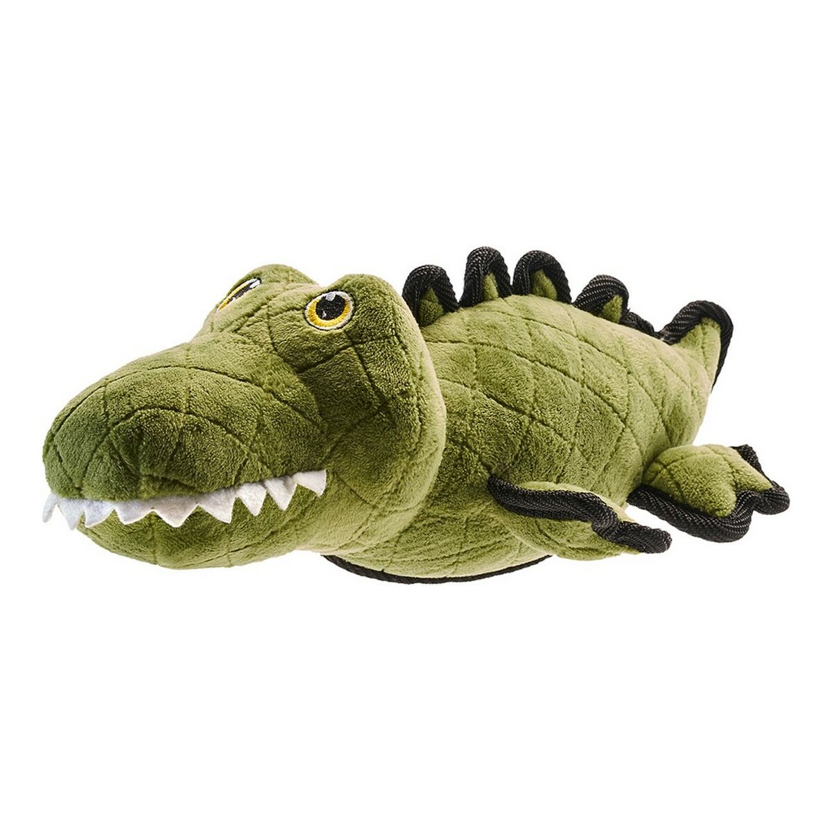 Mjuk leksak för hundar Hunter Tough Grön Polyester Krokodil 38 cm 27 cm
