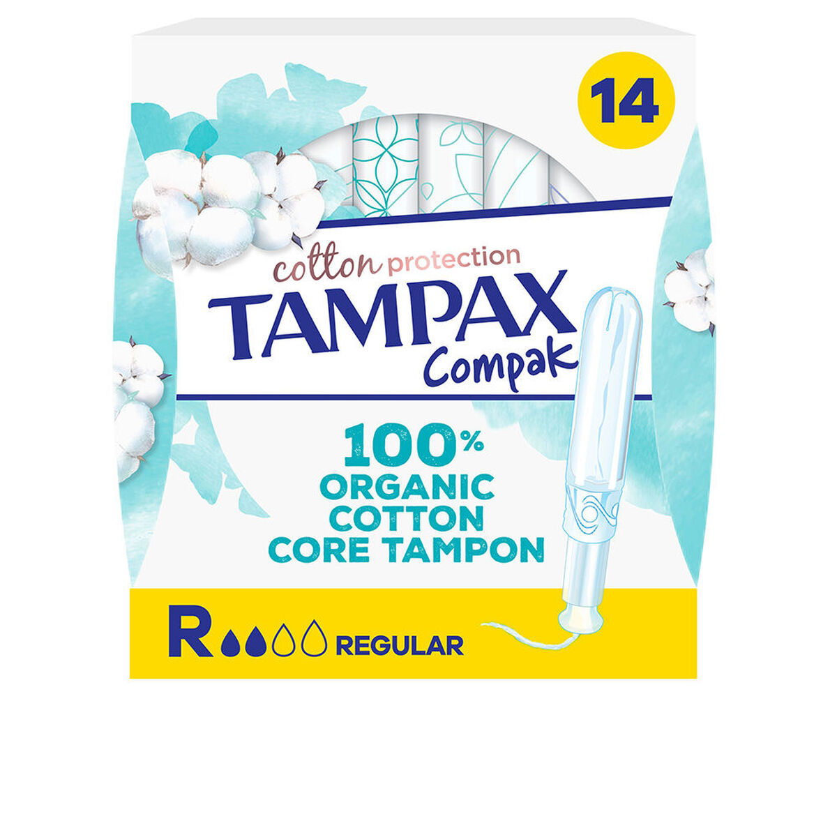 Duschtvål Tampax TAMPAX ALGODÓN (14 antal)