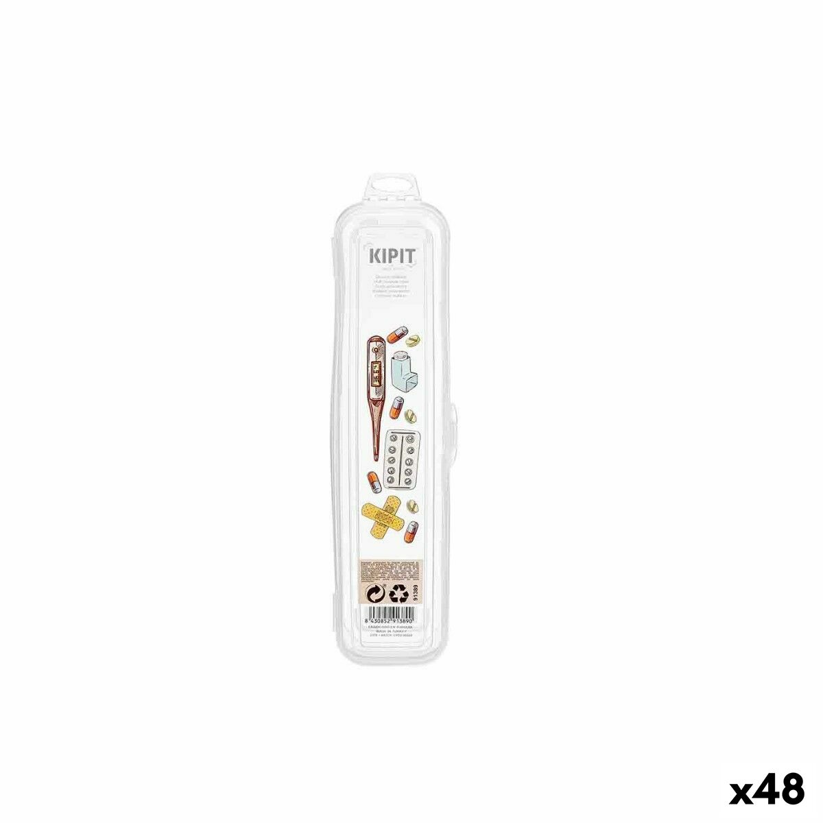 Fall Kipit Transparent Resa Första hjälpen-kit (48 antal)