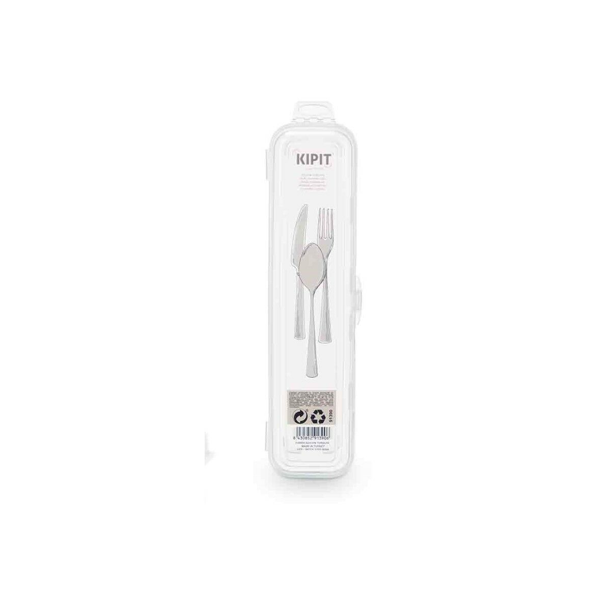 Fall Kipit Transparent Bestick Resa (48 antal) - 2