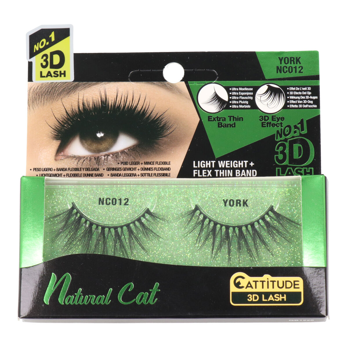 Fejka ögonfransar Ebin New York Natural Cat York