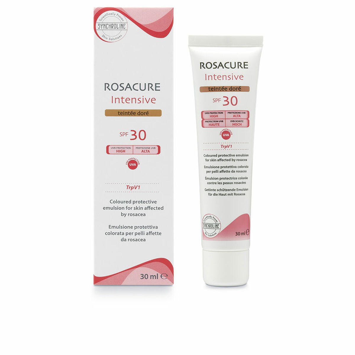 Hydrerande kräm med färg Rosacure ROSACURE Spf 30 30 ml Brun