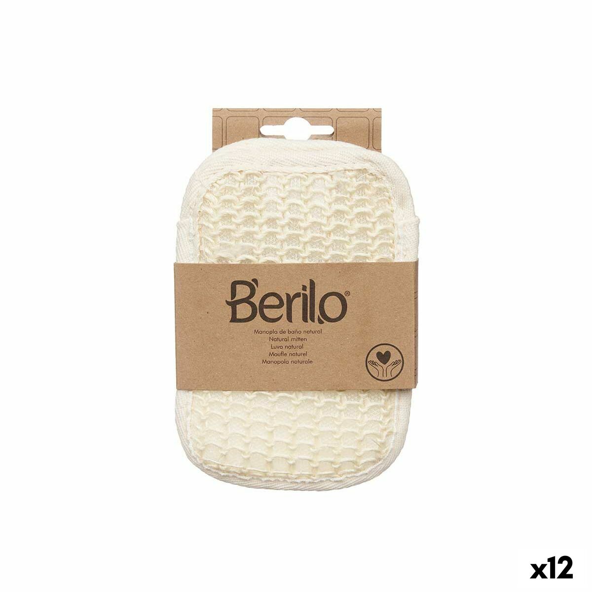 Skrubbvante Berilo Vit Beige (12 antal)