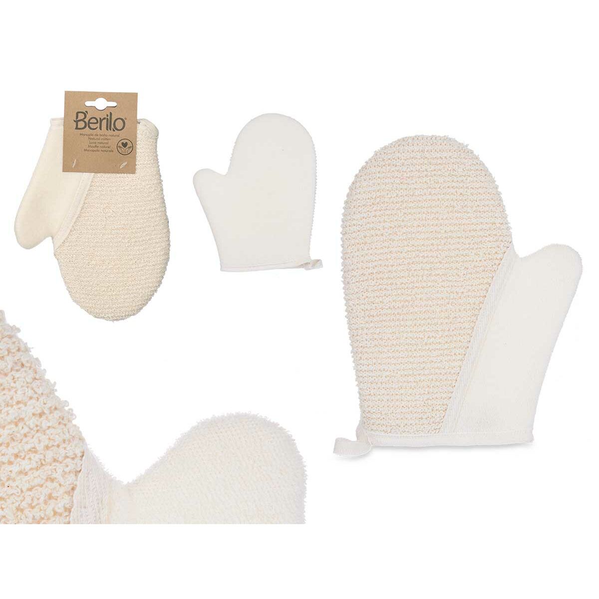 Skrubbvante Berilo Vit Beige (12 antal) - 3