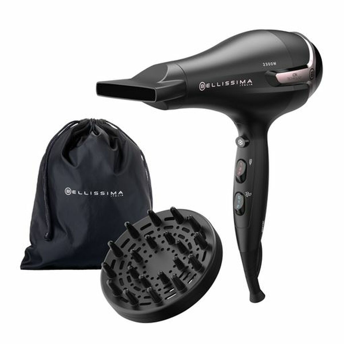 Hårtork Bellissima K9 2500DC Svart / roséguld 2300 W