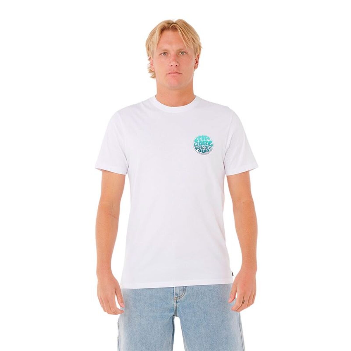 T-shirt med kortärm Herr Rip Curl Passage Tee Vit