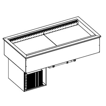 Tappa-i kylda ventilerade tanken, 3x GN 1/1