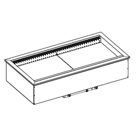 Tappa-i kylda ventilerade tanken utan kylning, 3x GN 1/1