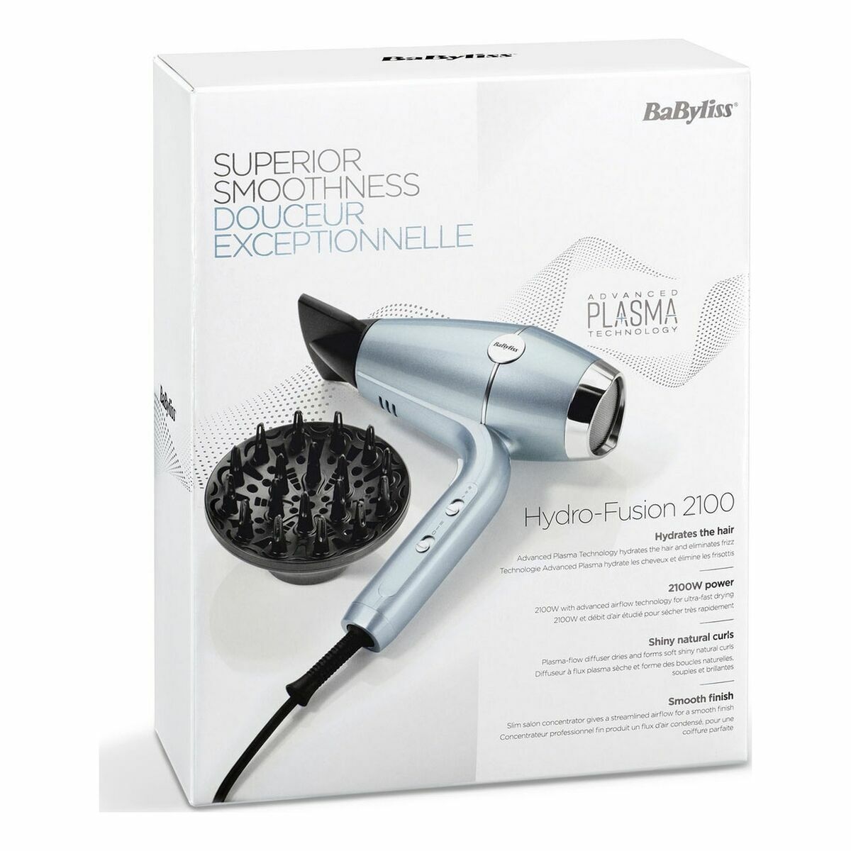 Hårtork Babyliss D773DE 2100 W Blå Metallic - 3