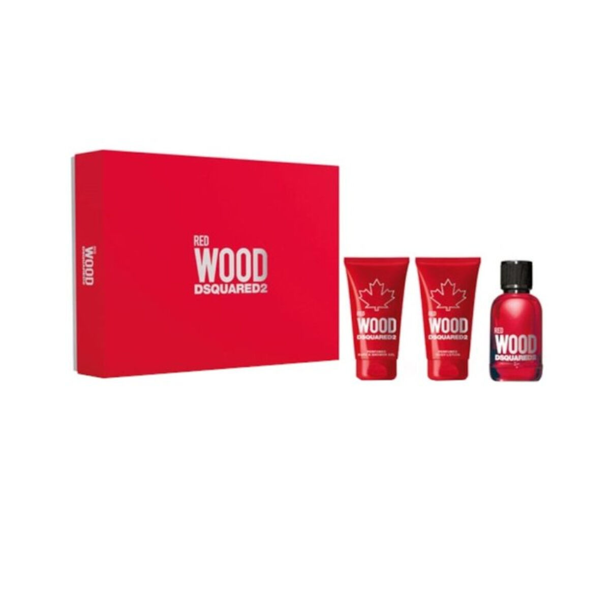 Parfymset Damer Dsquared2 Red Wood 3 Delar