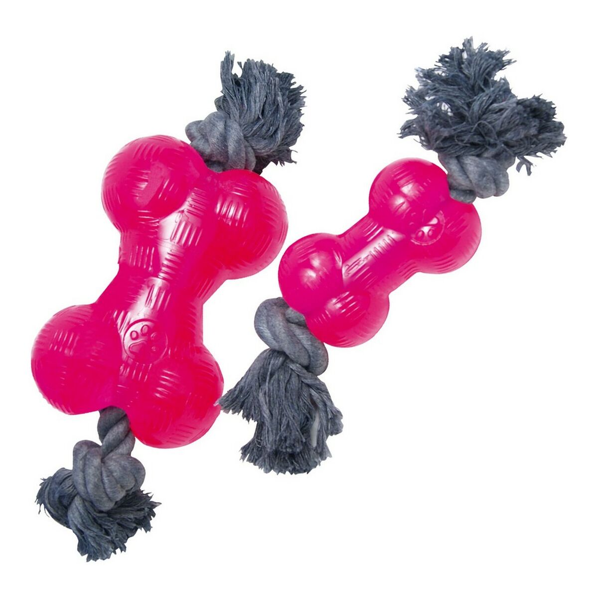 Tuggleksak för hundar Gloria Med snöre TPR Rosa 12