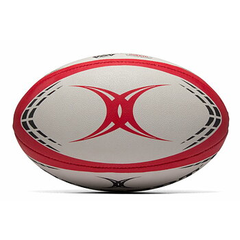 Rugbyboll Gilbert G-TR4000 Vit 28 cm Röd